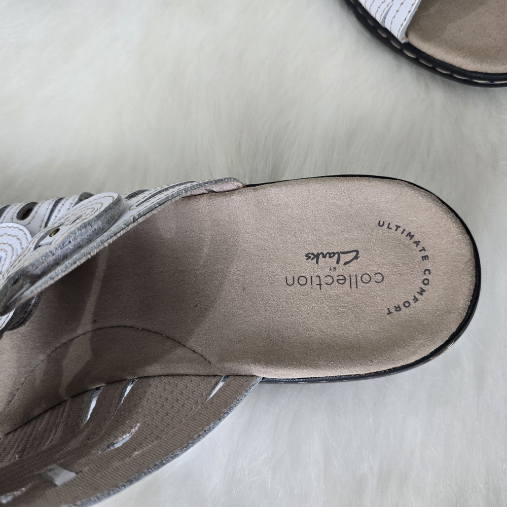 Clarks Leisa Faye Comfort Slide Sandals Women's 11 - Picture 3 of 8